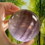 Fluorite with sparkling Mica Sphere