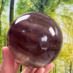 Fluorite with sparkling Mica Sphere