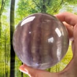 Fluorite with sparkling Mica Sphere