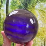 Fluorite with sparkling Mica Sphere