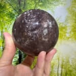 Fluorite with sparkling Mica Sphere