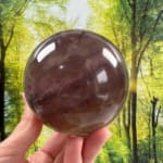 Fluorite with sparkling Mica Sphere
