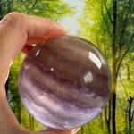 Fluorite with sparkling Mica Sphere