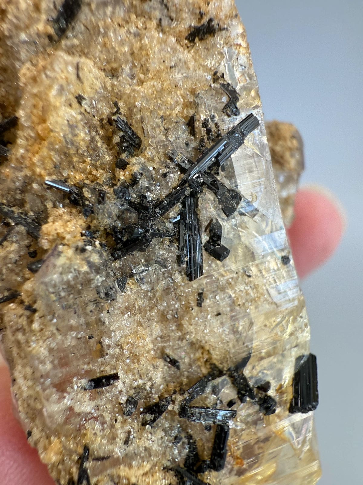 Natural Smokey Quartz with Black Tourmaline