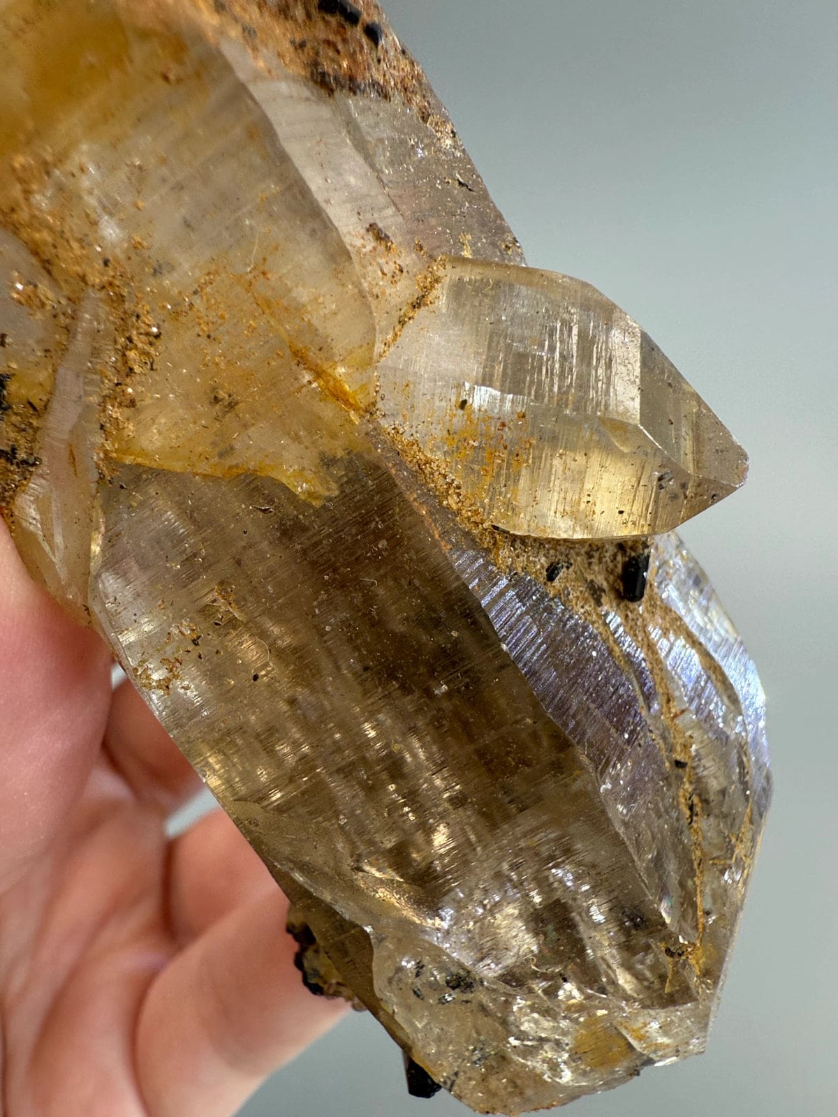 Natural Smokey Quartz with Black Tourmaline