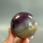 Rainbow Fluorite Sphere with Mica