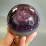 Rainbow Fluorite Sphere with Mica