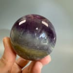 Rainbow Fluorite Sphere with Mica