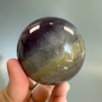 Rainbow Fluorite Sphere with Mica