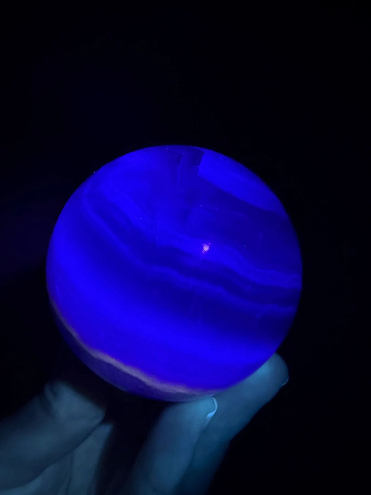 Rainbow Fluorite Sphere with Mica