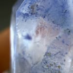 Rare Dumortierite in Quartz Point