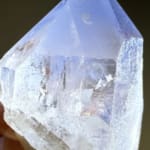 Rare Dumortierite in Quartz Point