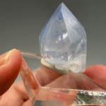 Rare Dumortierite in Quartz Point