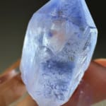 Rare Dumortierite in Quartz Point