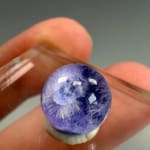 Rare Dumorturite In Quartz Sphere