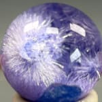 Rare Dumorturite In Quartz Sphere