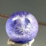Rare Dumorturite In Quartz Sphere