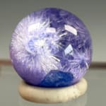 Rare Dumorturite In Quartz Sphere