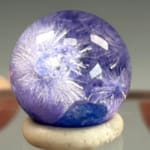 Rare Dumorturite In Quartz Sphere