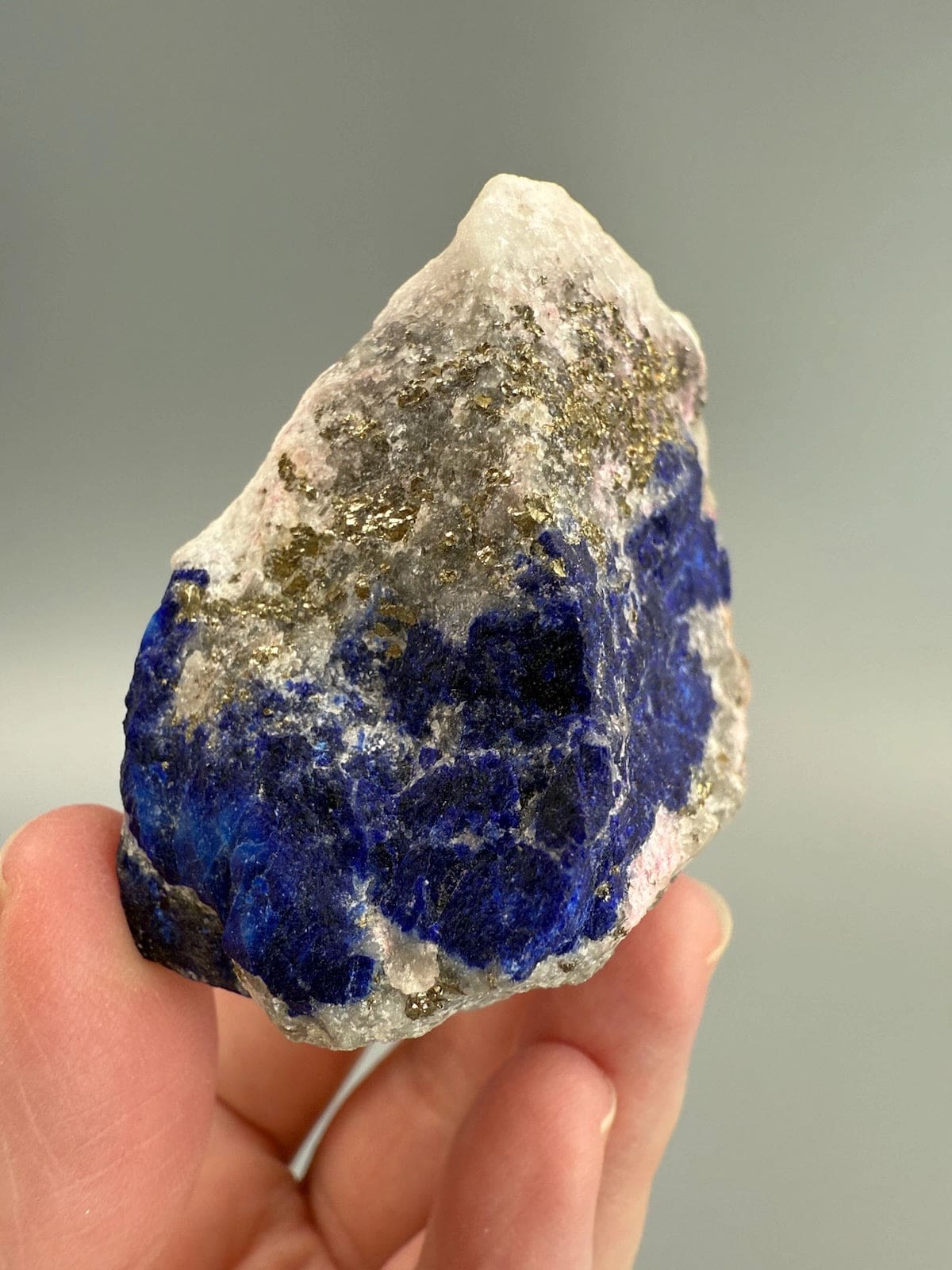 Rare Lazurite with Tugtupite and Pyrite
