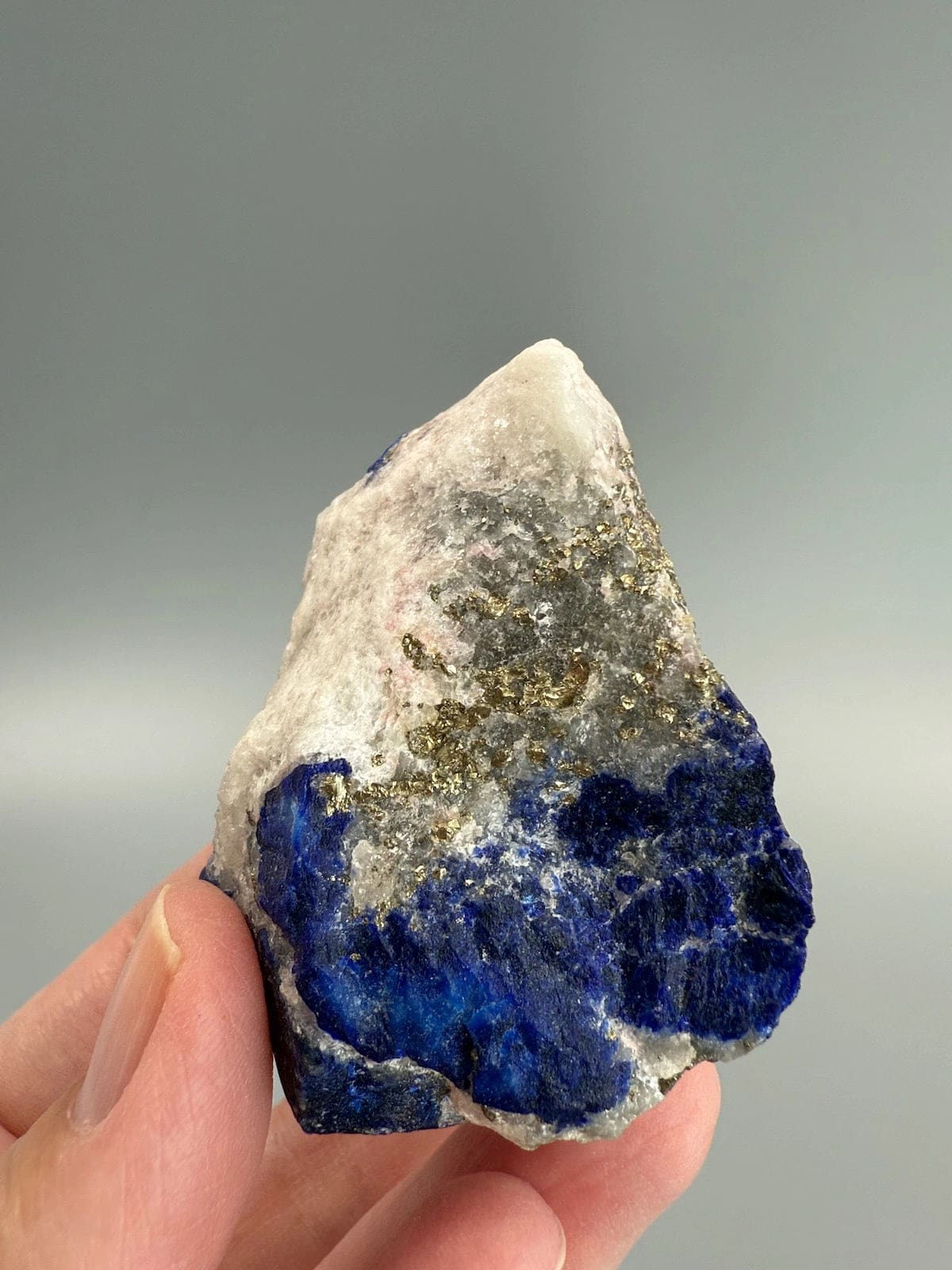 Rare Lazurite with Tugtupite and Pyrite