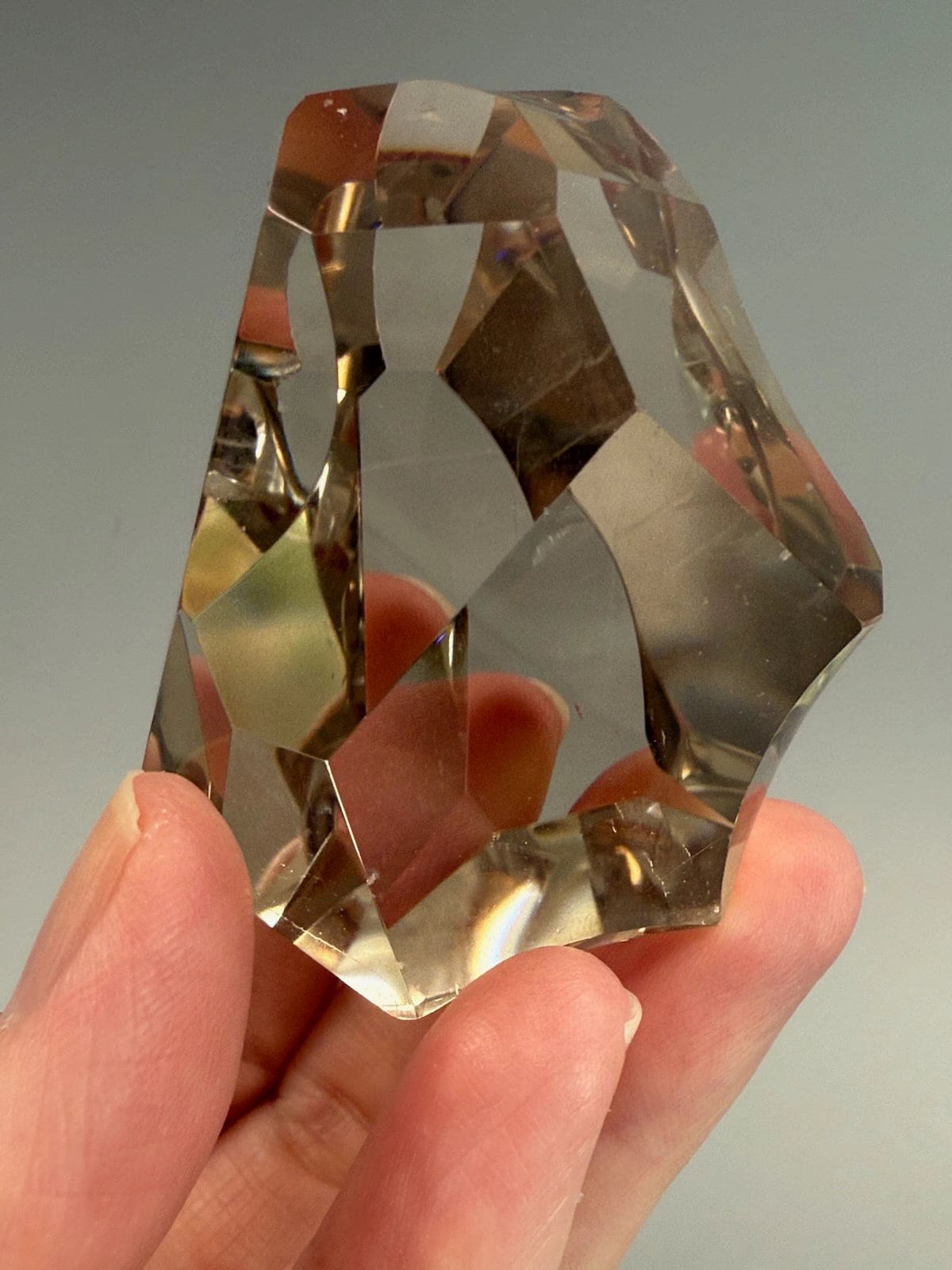 Smokey Quartz Free Form with Phantoms
