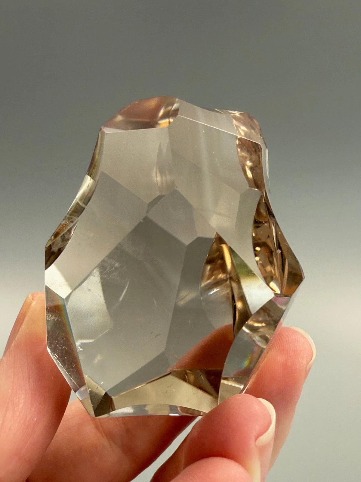 Smokey Quartz Free Form with Phantoms