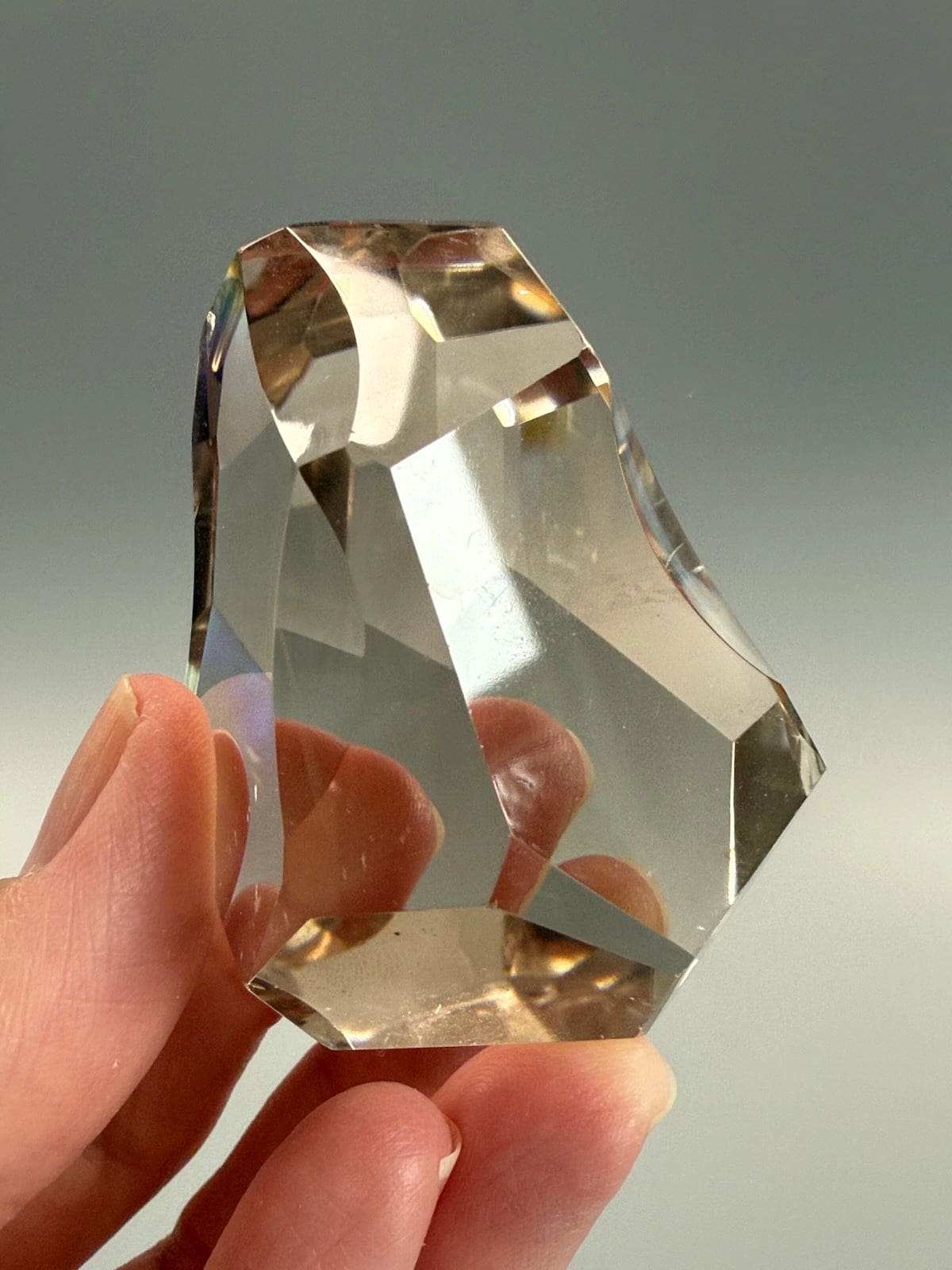 Smokey Quartz Free Form with Phantoms
