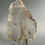 Smokey Quartz Plate A with Sparkling Lepidocrocite