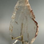 Smokey Quartz Plate A with Sparkling Lepidocrocite