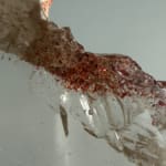 Smokey Quartz Plate A with Sparkling Lepidocrocite