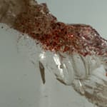 Smokey Quartz Plate A with Sparkling Lepidocrocite