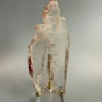 Smokey Quartz Plate B with Sparkling Lepidocrocite