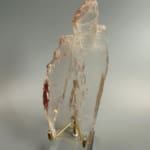 Smokey Quartz Plate B with Sparkling Lepidocrocite