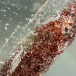 Smokey Quartz Plate B with Sparkling Lepidocrocite