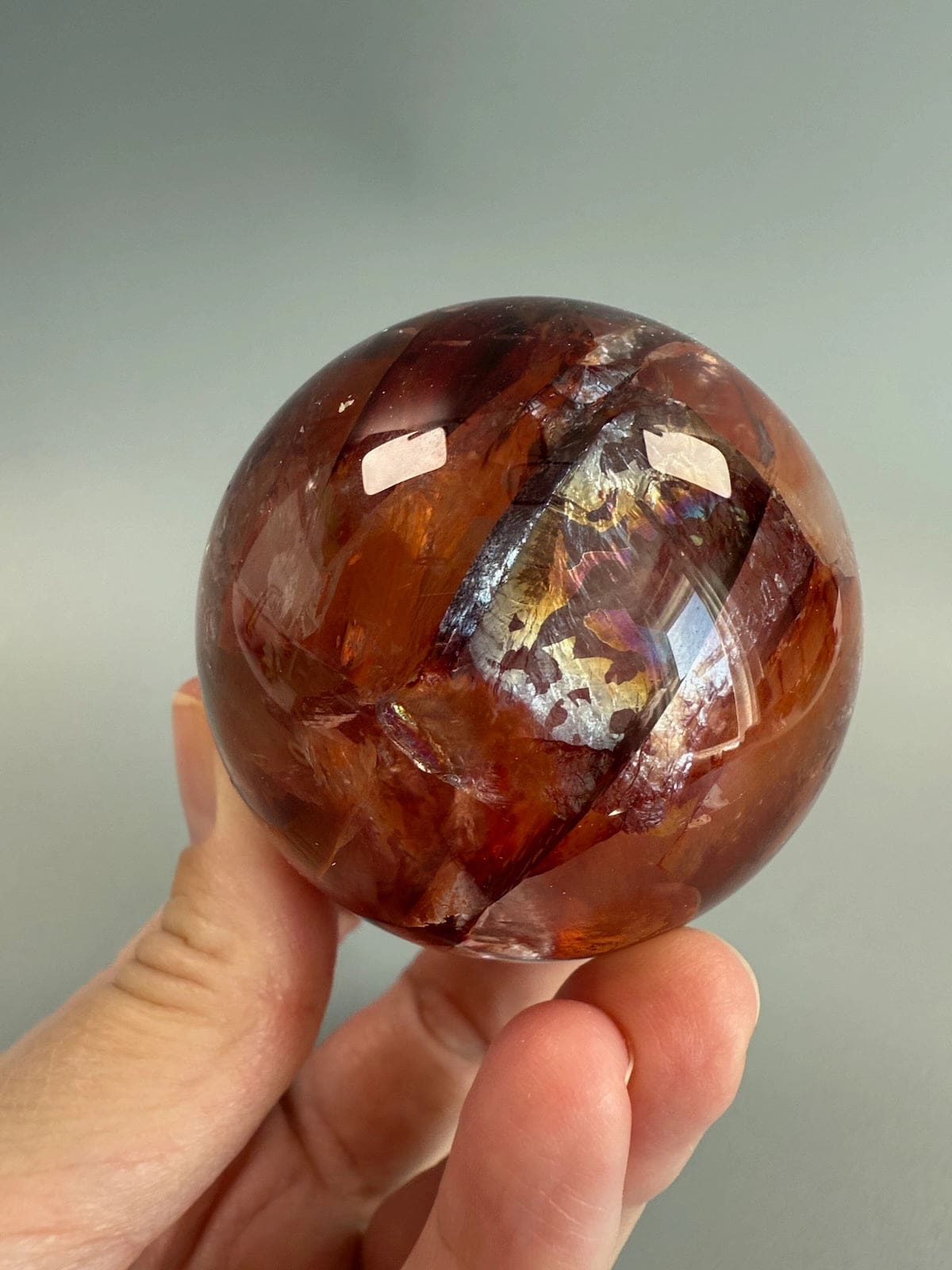 Star Fire Quartz Sphere