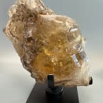 Statement Large Natural Citrine with Smokey Elestial Skull