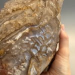 Statement Large Natural Citrine with Smokey Elestial Skull