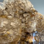 Statement Large Natural Citrine with Smokey Elestial Skull