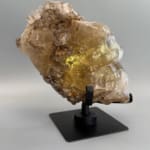 Statement Large Natural Citrine with Smokey Elestial Skull