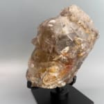 Statement Large Natural Citrine with Smokey Elestial Skull